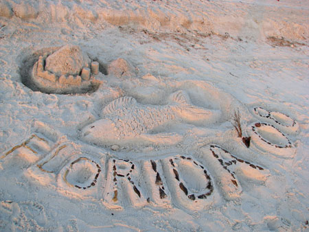 Beach Sand Art People get inspired and creative when on a beach vacation.