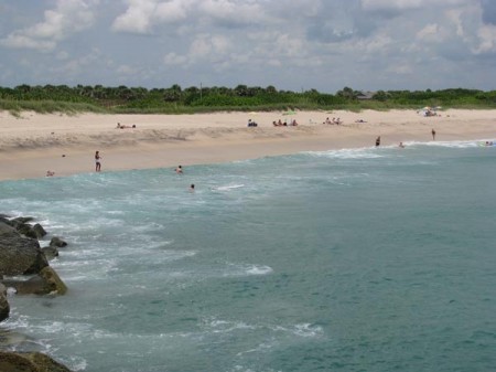 A hot summer day at Sebastian Inlet State Park.