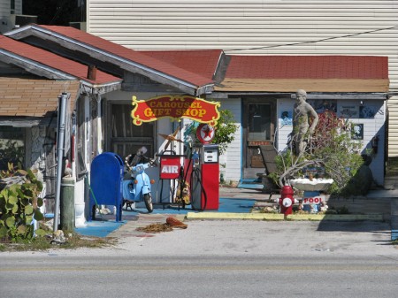 A little local color. Book your room today. Right across the street from Sunset Beach.