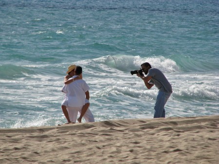 Real engaged couple, or just models? We think models.