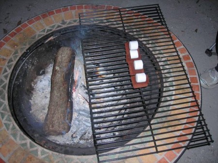 Smores on the grill. This is the point where you forget what a hassle it was to get the campsite, pack up the gear, and set up the tent.