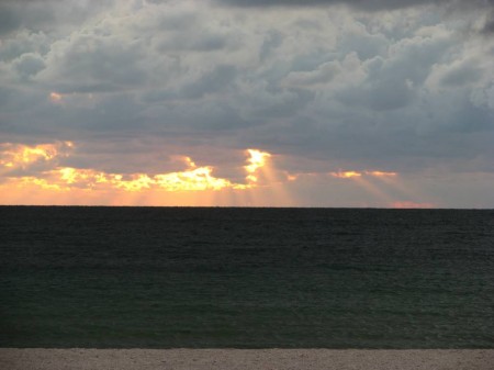 IMG_4841 We were treated to a nice showing of crepuscular rays (look that one up) before the clouds blocked the setting sun.