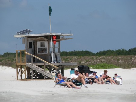 IMG_0138 family relaxing at Cape Canaveral's Jetty Park