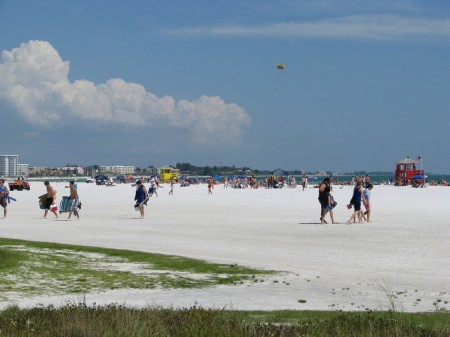 Siesta Beach scene.