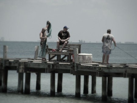 Fishing from the Anna Maria City Pier