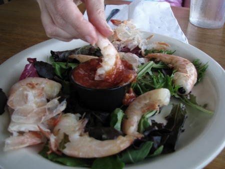 image: peel-and-eat shrimp at the Anna Maria City Pier