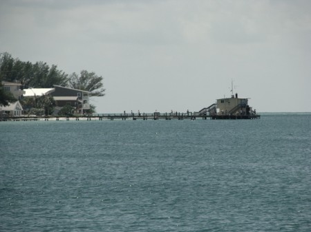 image: Rod & Reel Pier as viewed from the Anna Maria City Pier.
