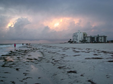 Storm clouds over Pinellas County Beaches