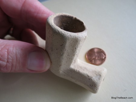 Clay pipe found on Caspersen Beach, FL