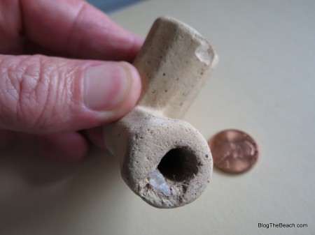 Clay pipe found on Caspersen Beach, FL