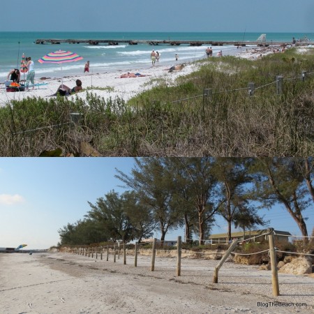 Before and after, Cortez Beach, FL erosion from tropical storm Debby. | BlogTheBeach.com