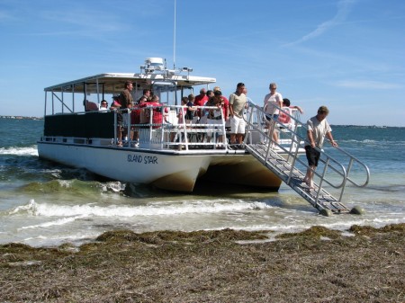 Island Star Ferry lands on Anclote Key