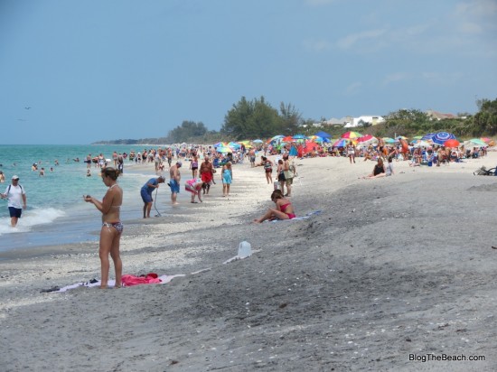 Crowd at Manasota Beach.