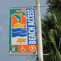 Beach Access sign