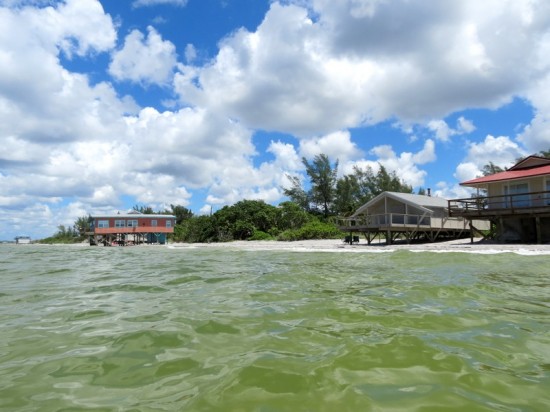 Little Gasparilla Island homes on the Gulf of Mexico.