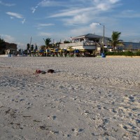 Treasure Island Florida Struggles with Alcohol, Parking & Behavior Sunset Beach in front of Caddy's restaurant during a quiet late afternoon on a weekday.