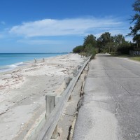 N. Casey Key Road by the Gulf.